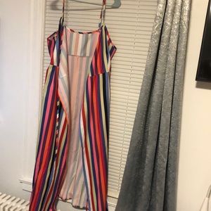 woman wrap around dress